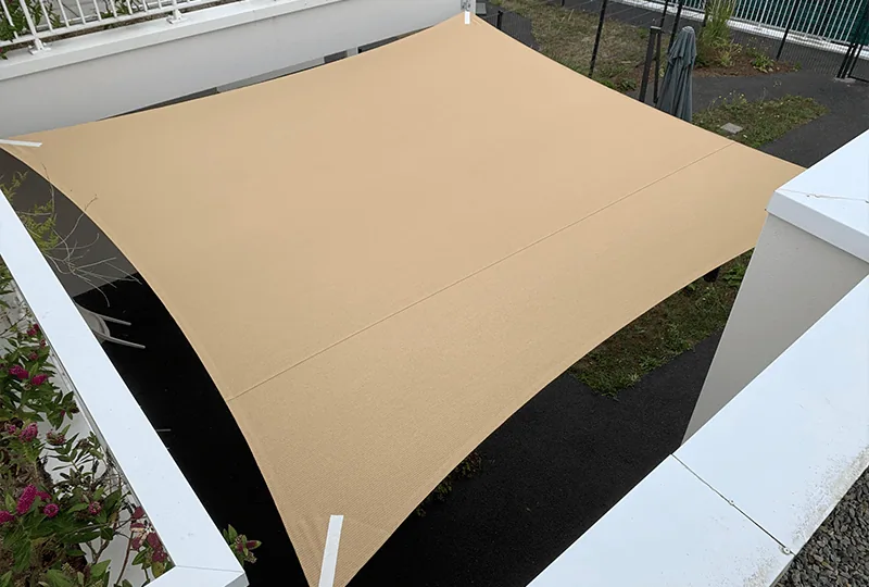 Voile d'ombrage beige